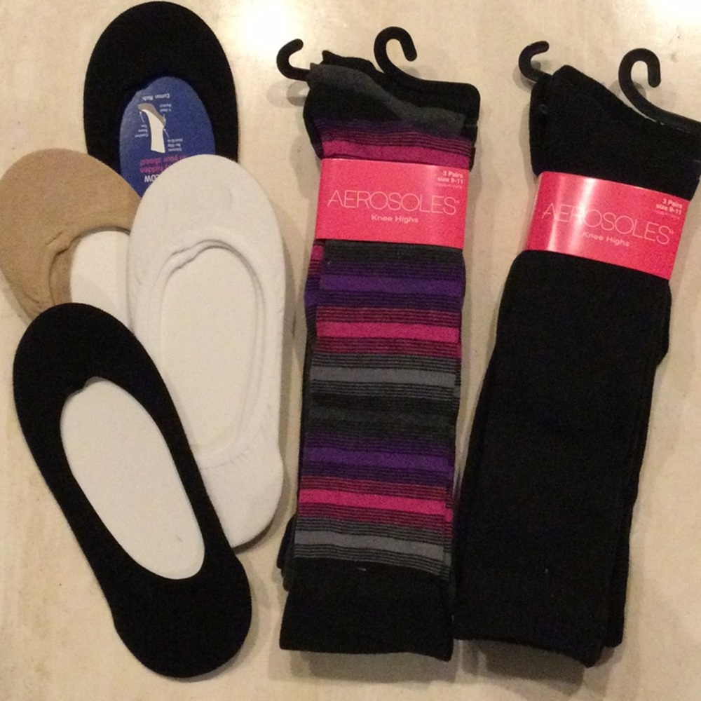 Socks Aerosoles Knee Highs Keds No Show 10 Pairs